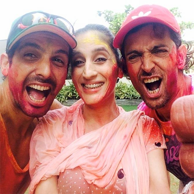 Zayed Khan, Farah Khan Ali, Hrithik Roshan Zayed Khan, Farah Khan Ali, Hrithik Roshan