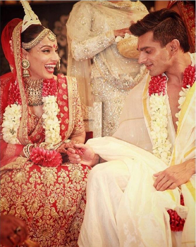 Candid pictures from Bipasha-Karan's DREAMY wedding! - Rediff.com Movies