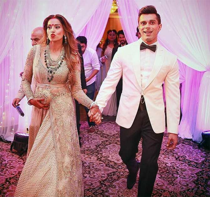 Candid pictures from Bipasha-Karan's DREAMY wedding! - Rediff.com Movies