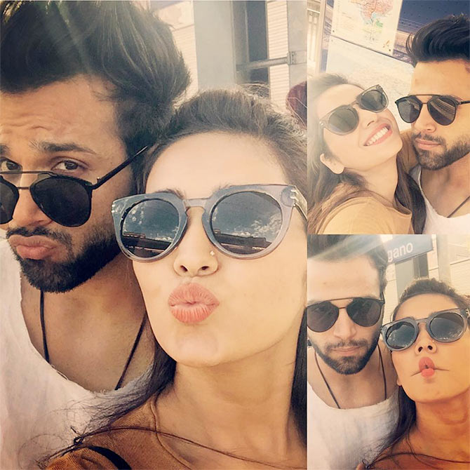 PIX: TV couple Asha Negi, Ritvik Dhanjani holiday in Switzerland