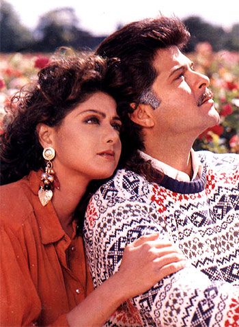 Sridevi and Anil Kapoor in Lamhe