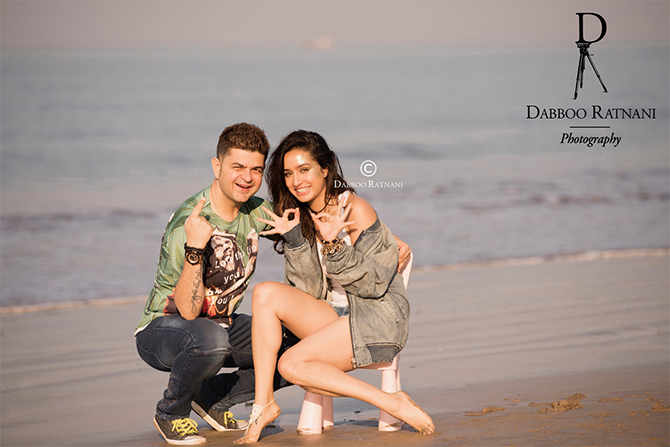 PIX: Shraddha's day at the beach with Dabboo Ratnani - Rediff.com Movies