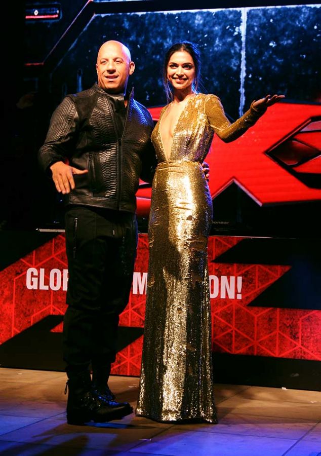 Deepika Padukone with Vin Diesel