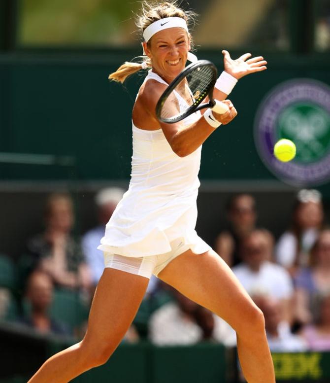 Wimbledon Pix Azarenka dashes Watson's dreams, Nishikori beaten