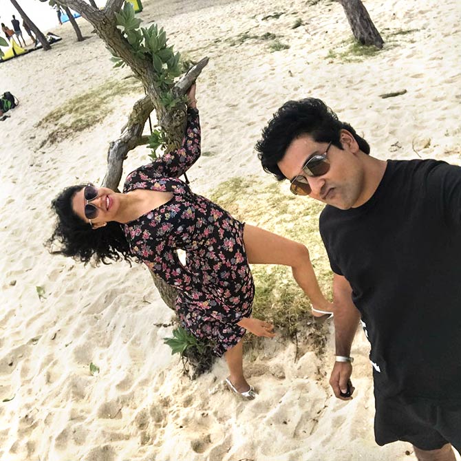 PIX: Kavita Kaushik's Mauritius holiday - Rediff.com Movies