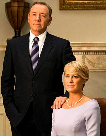Kevin Spacey, Robin Wright in House of Cards
