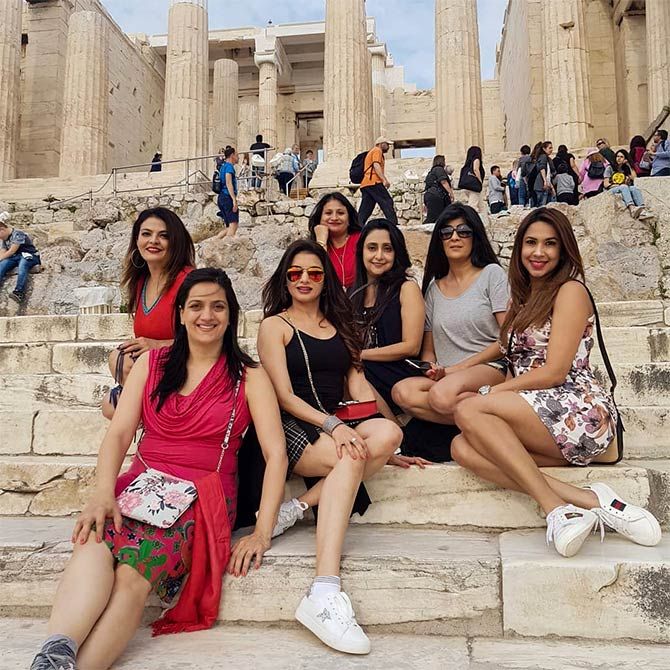 Bhagyashree's Greece holiday