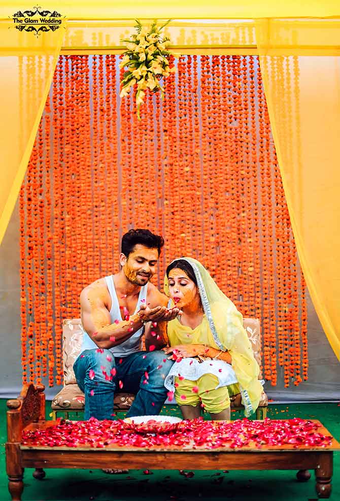 PIX: Sasural Simar Ka's Dipika-Shoaib get married - Rediff.com Movies