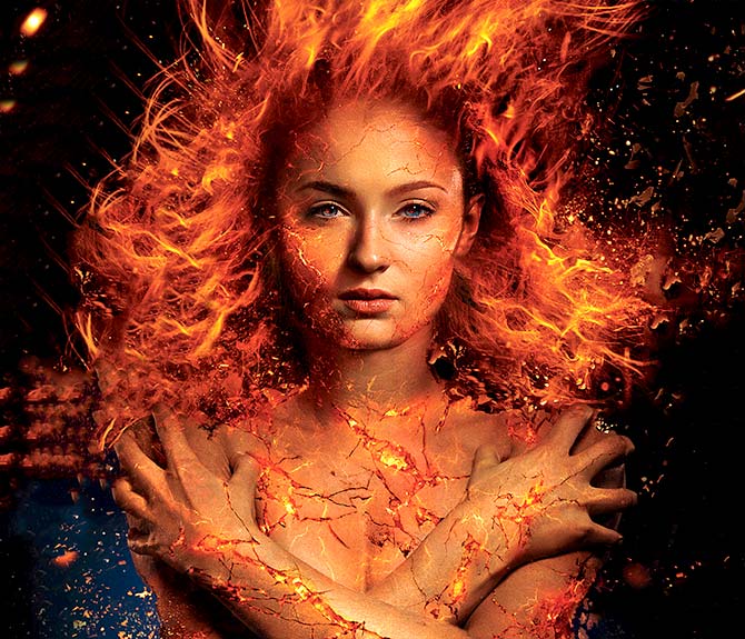 Sophie Turner in X Men Dark Phoenix