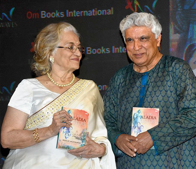 Asha Parekh and Javed Akhtar