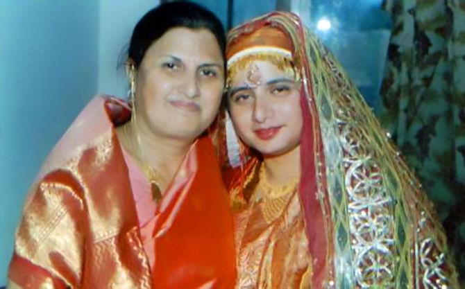 Sunayana Kachroo with her mother
