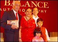 Leila Seth with her family members