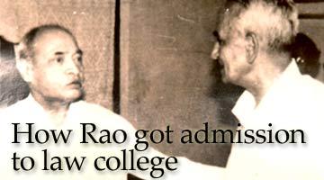 P V Narasimha Rao with his close friend, advocate Chintaman Marpakwar of Nagpur.