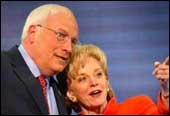 Dick Cheney (left)