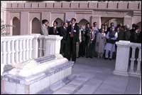 Prime Minister Manmohan Singh at Babur's tomb in Afghanistan