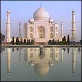 The world famous Taj Mahal, Emperor Shah Jahan was buried here