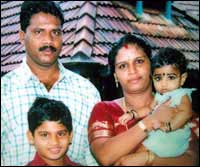 Maniappan Kutty with his family