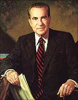 Then US President Richard Nixon 
