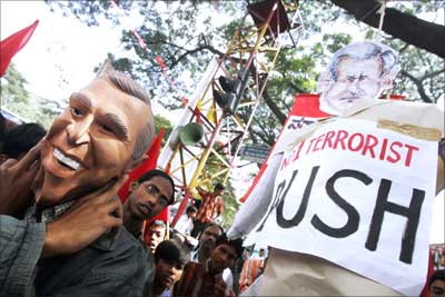 A protest march in Bangalore