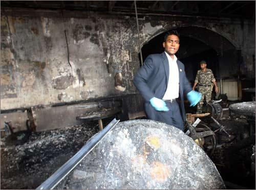 Taj Mahal hotel from inside after the terror attack