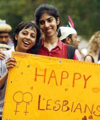 A gay parade in Delhi