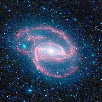 he galaxy, called NGC 1097, is located 50 million light-years away