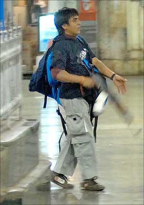 Kasab at CST Station