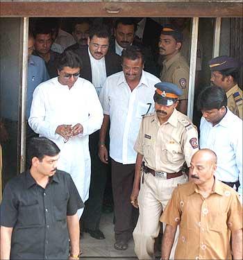 Raj Thackeray at the Metropolitan court in Bandra, Mumbai.