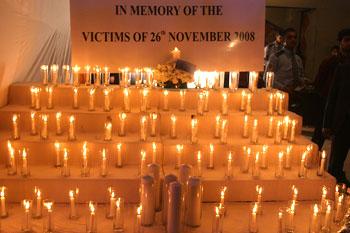 Candles lit in memory of those who lost their lives in the 26/11 attacks