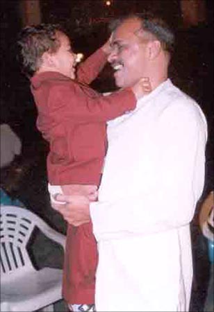 YSR playing with his grandchild