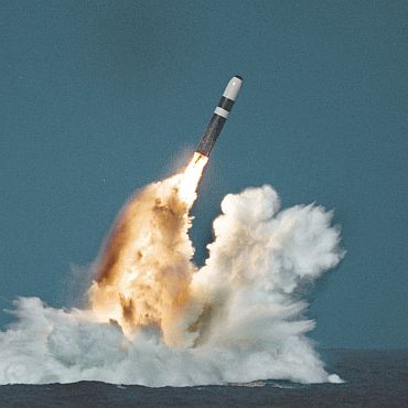 United States Trident II (D-5) missile underwater launch
