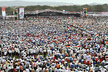 The Congress rally at Bellary