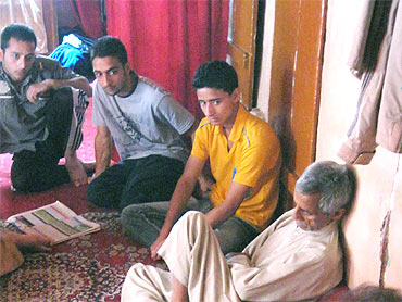 The youngsters in a Srinagar home