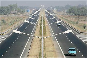 The new national highway in Rajasthan
