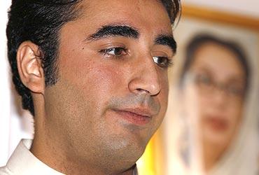 Bilawal Bhutto Zardari at the opening of a donation point at the Pakistan high commission in London