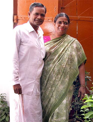 Udaya's parents N Dharmalingam and D Jayalakshmi