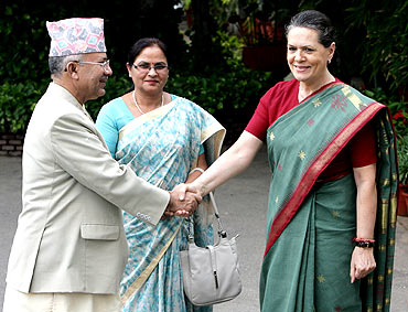 Nepal with Sonia Gandhi