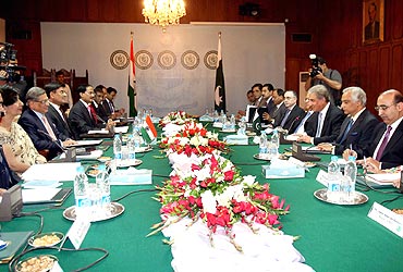 The bilateral meeting between the Indian and Pakistani delegations