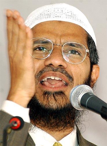 Dr Zakir Naik, the controversial Islamic preacher.