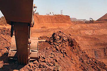 Mining in progress in Bellary