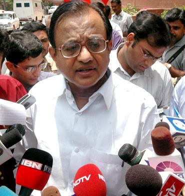 Home Minister P Chidambaram