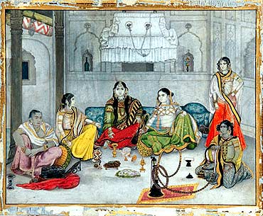 A group of courtesans