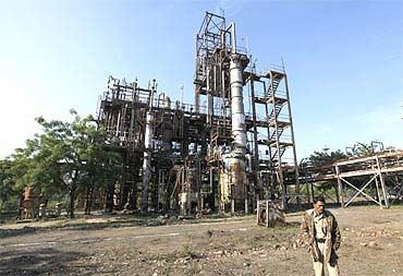 The Union Carbide plant in Bhopal