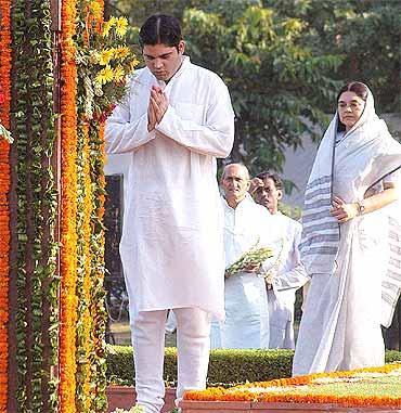 Varun with mother Maneka Gandhi