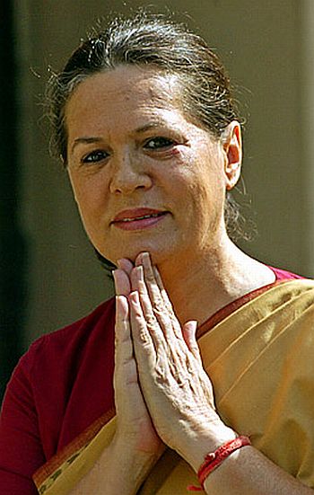 Congress president Sonia Gandhi