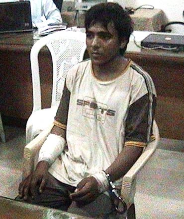 Ajmal Kasab, the lone surviving member of the 10-man group which attacked several Mumbai landmarks, is seen at an undisclosed location under police custody