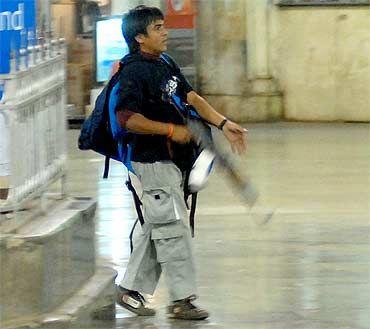 File photo of Kasab at the Chhattrapati Shivaji Terminus