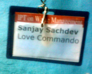 The Love Commando identity card of founder Sanjoy Sachdeva