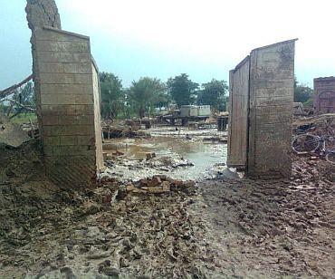 A village in ruins