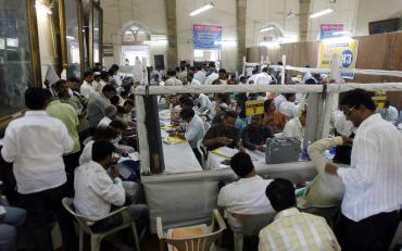 A scene inside a counting centre during the last elections. A file picture